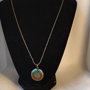 Chinese Carnelian Butterfly Silver Necklace